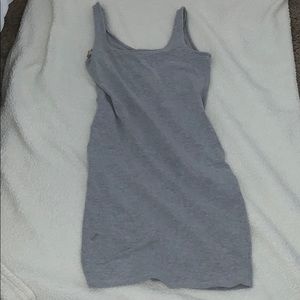 Grey, short, bodycon dress, tank top